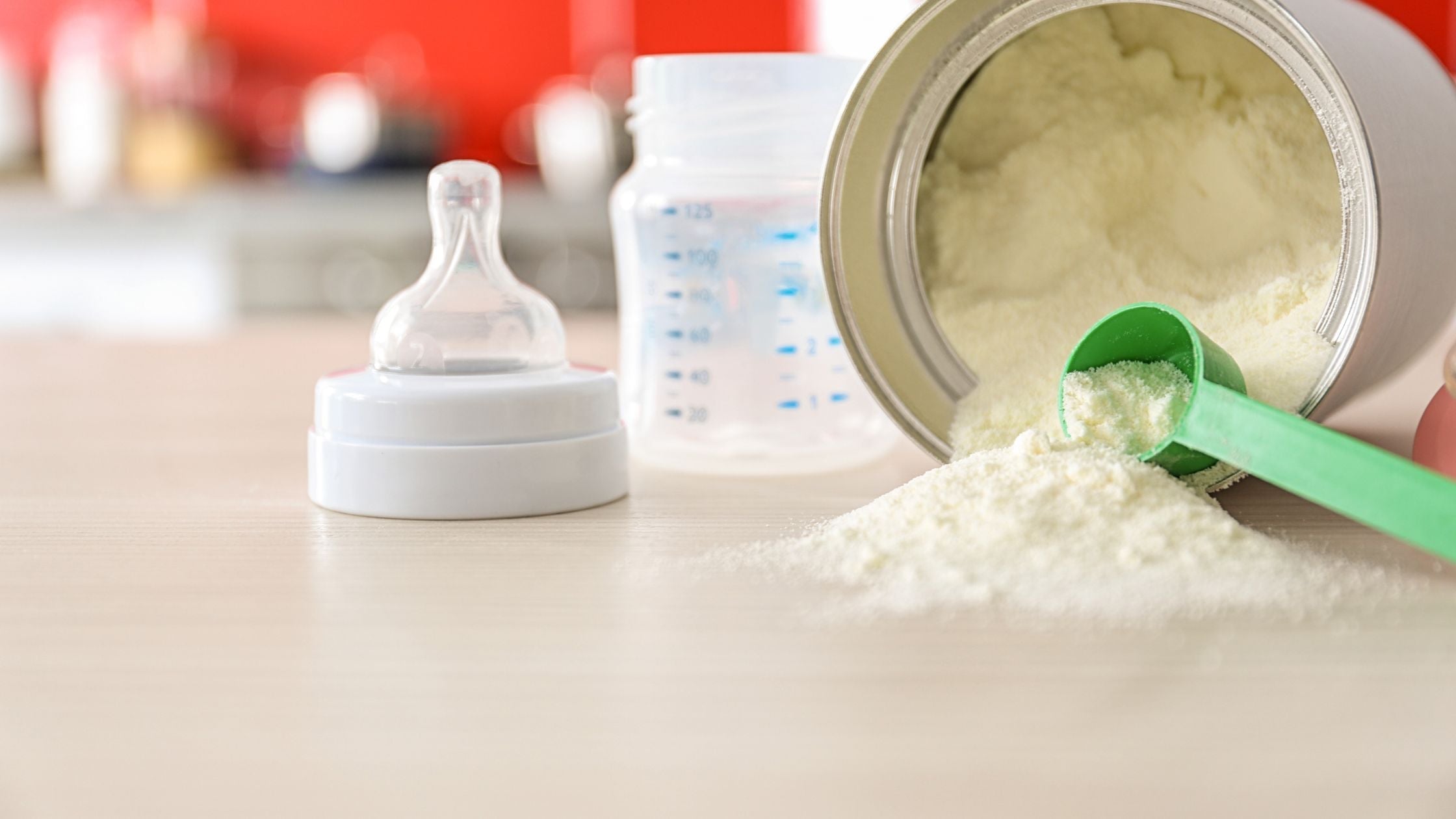 Baby Milk Formula on Kitchen Table | Organic Formula Hub