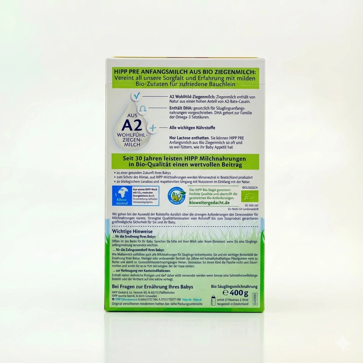 HiPP Goat Milk Formula Stage 1 Preparation Instructions | Organic Formula Hub