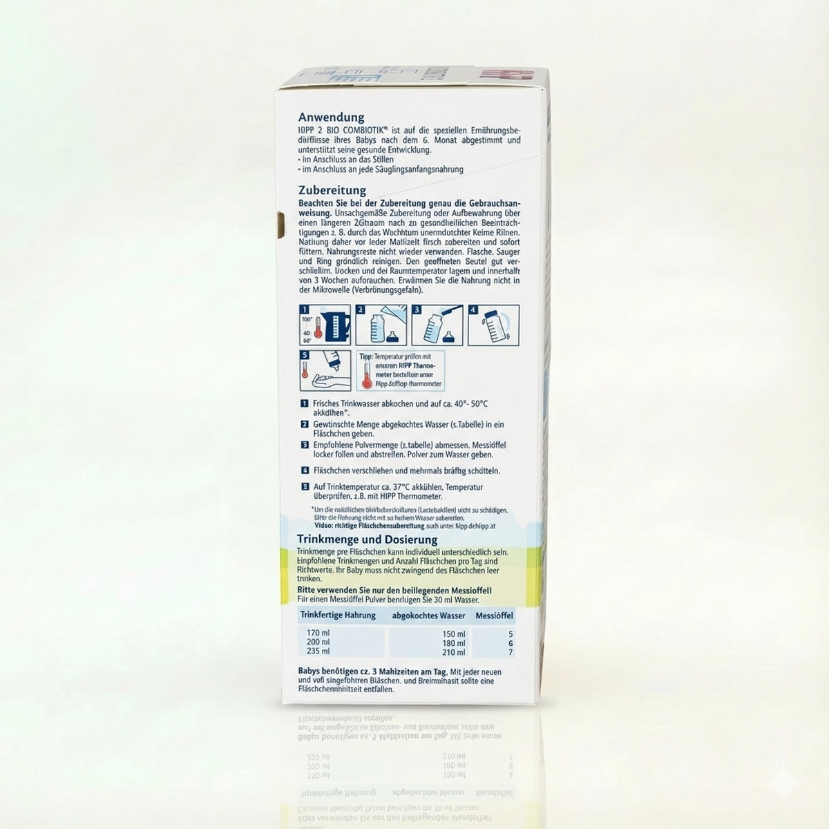 HiPP Stage 2 Organic Bio Combiotik Baby Formula preparation instructions  | Organic Formula Hub