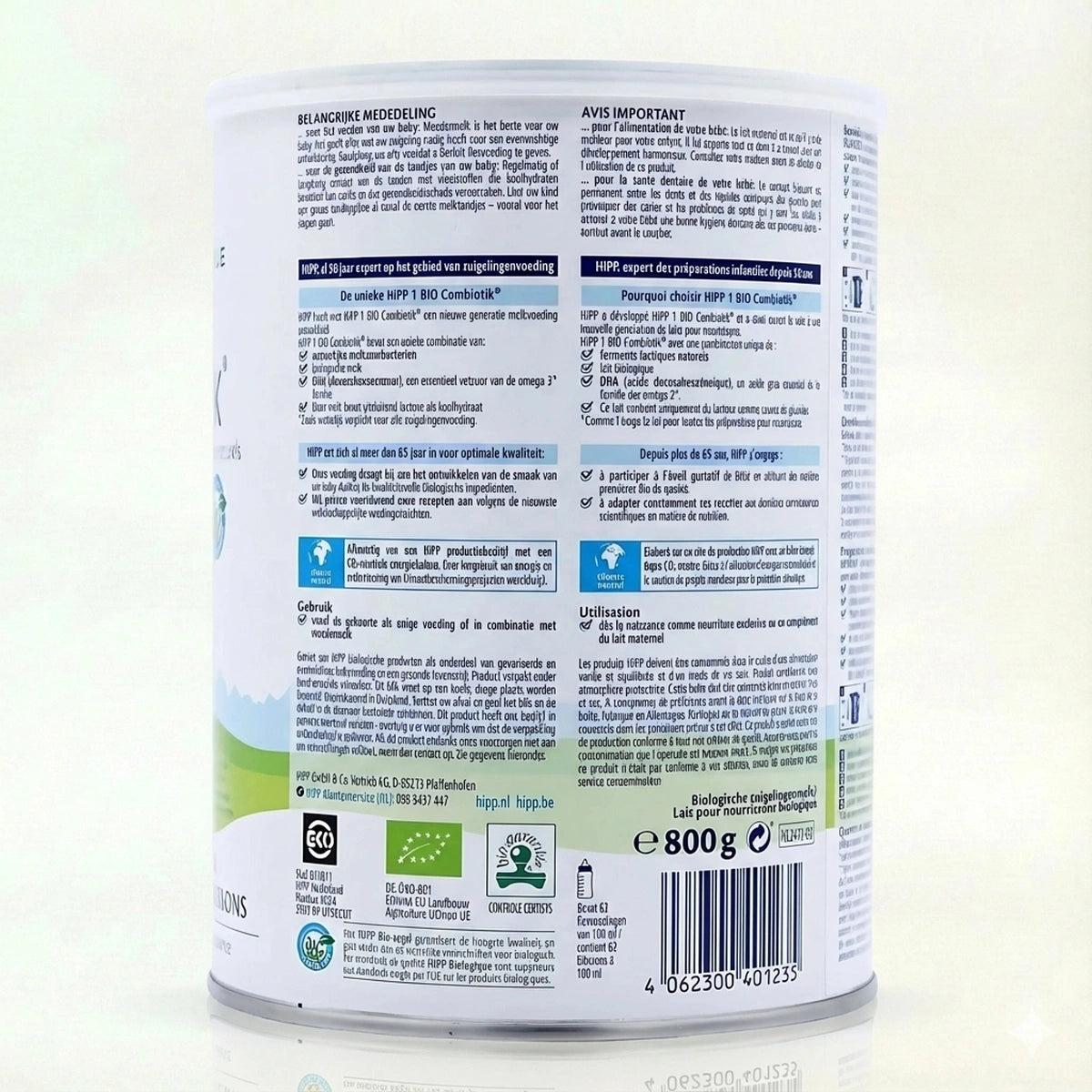 HiPP bio Combiotic Stage 1 Dutch Formula  preparation instructions | Organic Formula Hub