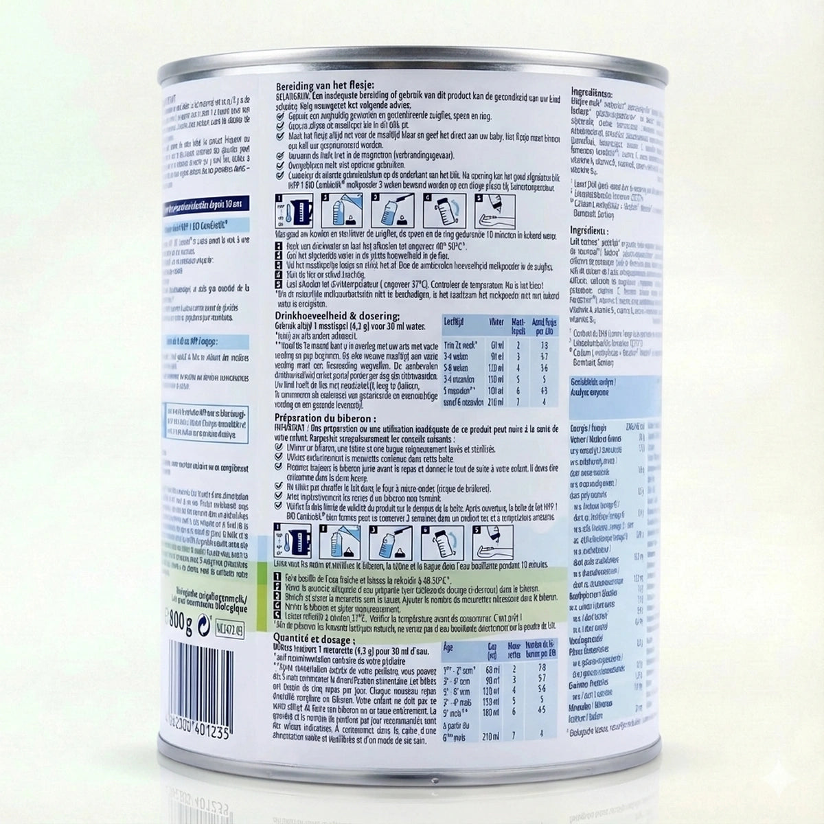 HiPP bio Combiotic Stage 1 Dutch Formula  preparation instructions | Organic Formula Hub