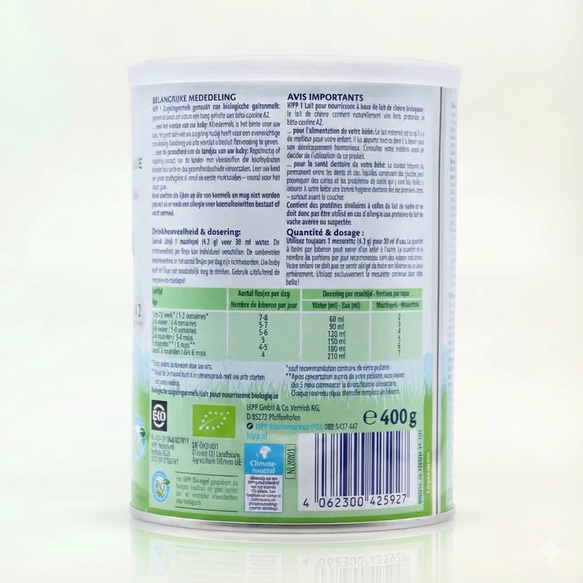 HiPP Goat Milk Formula Stage 1 Preparation Instructions | Organic Formula Hub