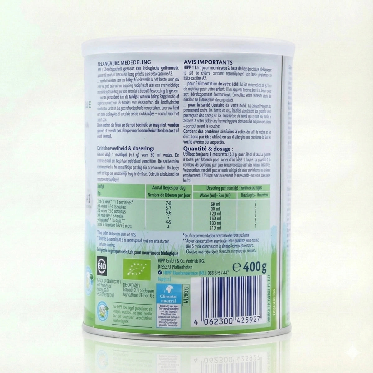 HiPP Dutch Goat Stage 2
Preparation Instructions | Organic Formula Hub