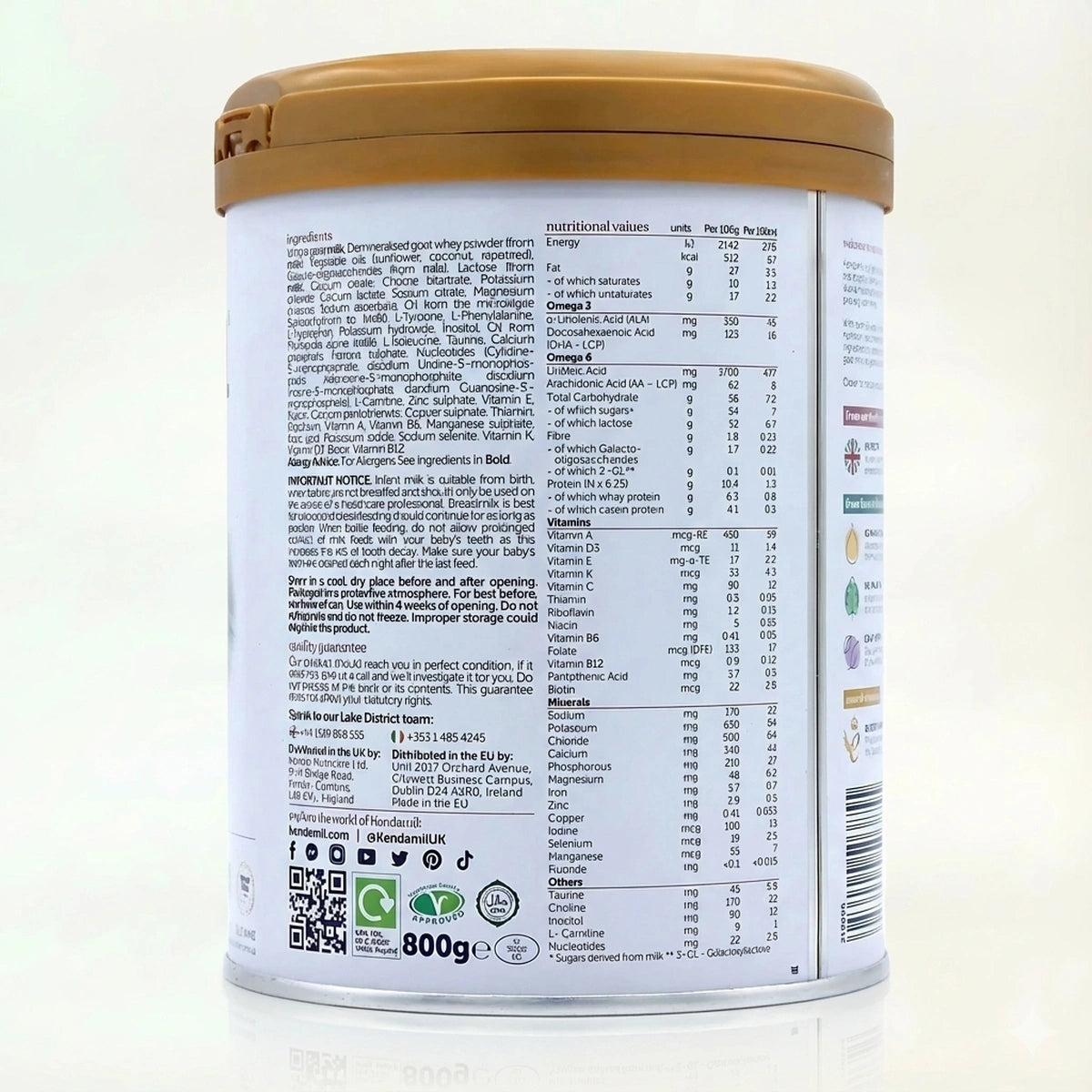 Kendamil EU Goat Formula Stage 1