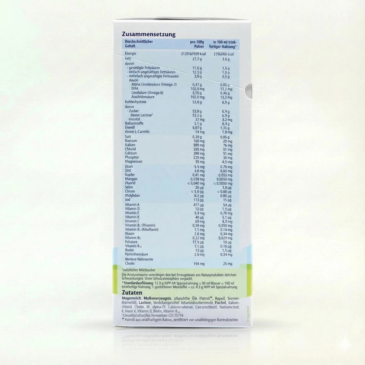 HiPP Anti Reflux Formula preparation instructions | Organic Formula Hub