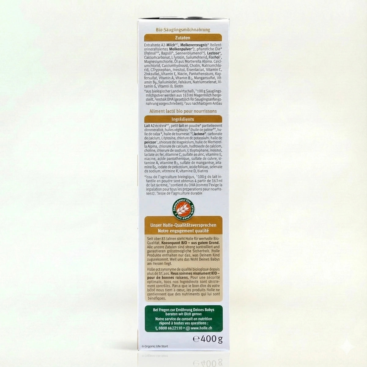 Holle Bio Organic A2 Stage 1 Baby Formula preparation instructions | Organic Formula Hub