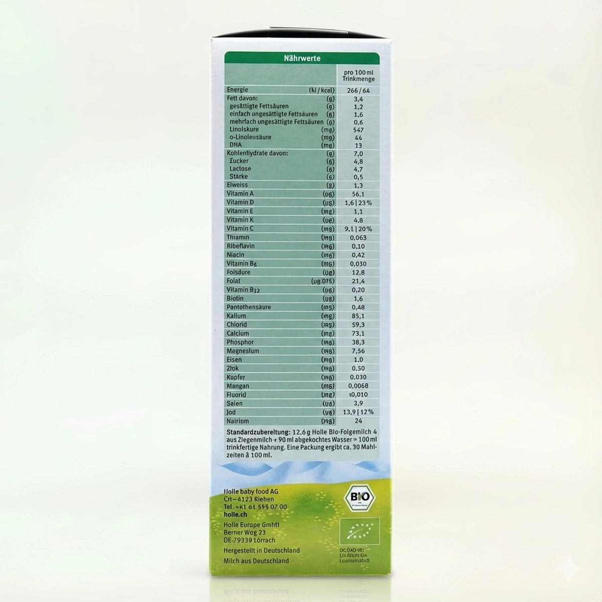 Holle Organic Goat Milk Toddler  Formula Stage 4  preparation instructions | Organic Formula Hub